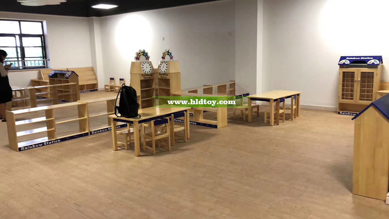 珠海紅雅雙語藝術(shù)幼兒園室內(nèi)教室裝修實景圖