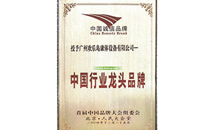 中國(guó)行業(yè)龍頭品牌證書